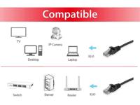 Equip 625457 Cat.6 U/UTP Patch Cable, 0.5 m, Black, Cat6, RJ-45, Black - thumbnail