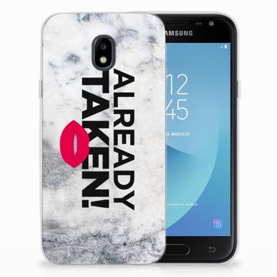 Samsung Galaxy J3 2017 | Siliconen hoesje | met naam Already Taken White