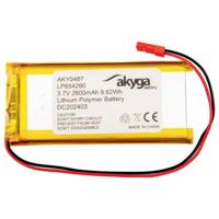 3,7 V 2600 mAh batterij batterij LP654290 lithium-polymeer AKYGA AKY0487 Li-Po batterij PCM JST 2-polige aansluiting 2,54 15 cm - thumbnail
