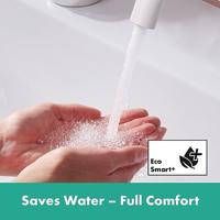 Hansgrohe Tecturis S ééngreeps wastafelkraan 110 Fine CoolStart met PopUp trekwaste, mat wit - thumbnail