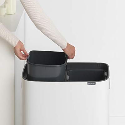 Brabantia Bo touch bin 2x30 liter white