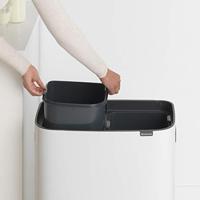Brabantia Bo touch bin 2x30 liter white - thumbnail