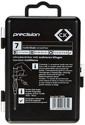 C.K Wisselklingset 7-delig Plat, Kruiskop Phillips, Binnen-zesrond (TX) Elektronica en fijnmechanica - thumbnail