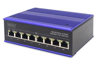 Digitus DN-651121 Industrial Ethernet Switch 10 / 100 / 1000 MBit/s IEEE 802.3af (12.95 W), IEEE 802.3at (25.5 W) Digitus DN-651121 Industrial Ethernet Switch 10 / 100 / 1000 MBit/s IEEE 802.3af (12.95 W), IEEE 802.3at (25.5 W)