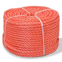 VidaXL Touw gedraaid 8 mm 500 m polypropyleen oranje - thumbnail