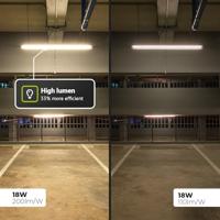 Set van 2 LED TL Buizen 120 cm - T8 (G13) - 18W 3600lm - 200lm/W - High lumen - vervangt 120W (120W/840) - 4000K - flikkervrij - thumbnail