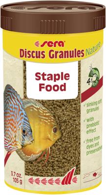Sera Discus Granulat Nature 250 ml - Premium Hoofdvoeder voor Discusvissen met Prebiotica Sera Discus Granulat Nature 250 ml - Premium Hoofdvoeder voor Discusvissen met Prebiotica