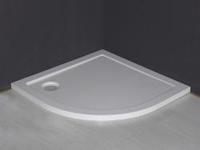 luxe douchebak SMC 1/4 rond 900x900x40 inbouw wit - thumbnail