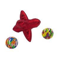 KONG CAT ACTIVE JACKS STUITERBAL MULTIPACK MET CATNIP ROOD 10,5X8X7 CM - thumbnail