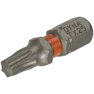 DynaPlus Schroeven Schroefbit TX-25 25mm 10st. Blister DynaPlus Schroeven Schroefbit TX-25 25mm 10st. Blister
