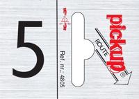 Route alulook 25 x 44 mm Sticker pick up cijfer 5 Pickup - Pickup - thumbnail