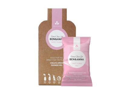 Ben & Anna Douchegel - vlokken - sweet floral - 2x20gr. Ben & Anna Douchegel - vlokken - sweet floral - 2x20gr.