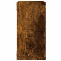 Wandrekken kubus 2 st 30x15x30 cm gerookt eiken - thumbnail