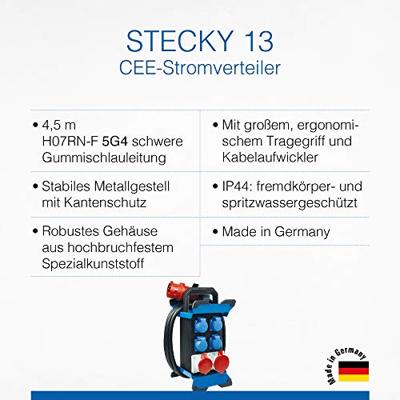 AS Schwabe Stecky 13 60963 CEE-stroomverdeler 400 V 32 A AS Schwabe Stecky 13 60963 CEE-stroomverdeler 400 V 32 A