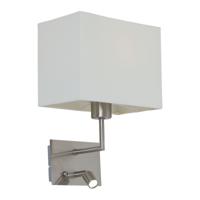 Steinhauer Wandlamp Mexlite met leeslamp en witte kap 1472ST - thumbnail