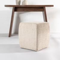 Nohr Poef 'Briane' Bouclé, kleur Beige - thumbnail