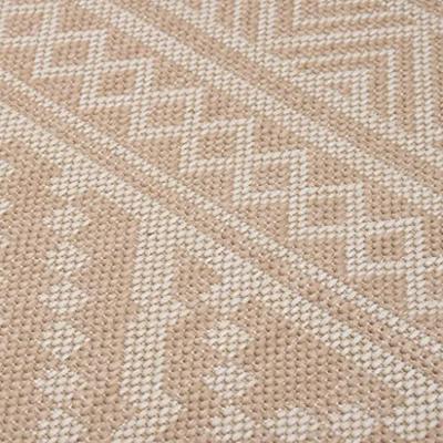 VidaXL Buitenkleed met patroon platgeweven 80x250 cm bruin
