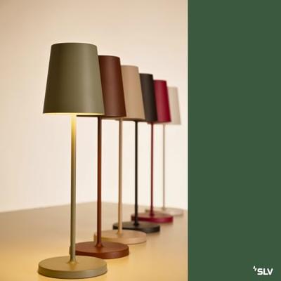 SLV Buiten tafellampVinolina Two groen - oplaadbaar - 1007696