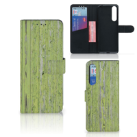 Sony Xperia 1 II | Book Style Case | Green Wood - thumbnail