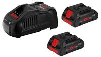 Bosch Blauw 18v starterset met 2 accu's ProCore18V 4.0Ah + Lader GAL 1880 CV - 1600A016GF - thumbnail