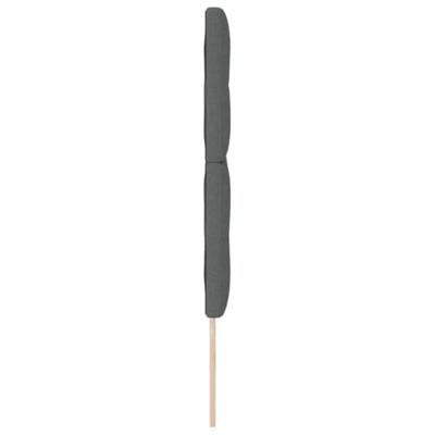 LED Hoofdbord Donkergrijs 80 cm Stof