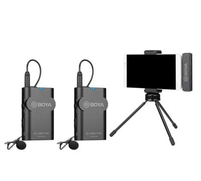 Boya 2.4 ghz duo lavalier microfoon draadloos by-wm4 pro-k6 voor android
