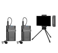 Boya 2.4 ghz duo lavalier microfoon draadloos by-wm4 pro-k6 voor android - thumbnail