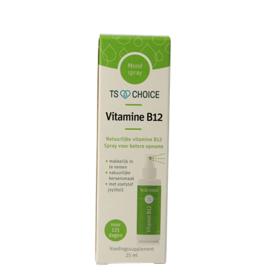 TS Choice Vitaminespray vitamine B12 25 Milliliter TS Choice Vitaminespray vitamine B12 25 Milliliter