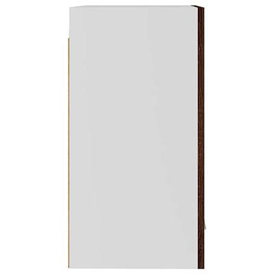 Wandkast 39,5x31x60 cm bewerkt hout bruin eikenkleur