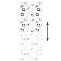 Doucherolgordijn 110x240 cm stofbreedte 106 cm - thumbnail