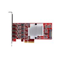 USB-kabel Startech P10Q4C-USB-CARD Rood - thumbnail