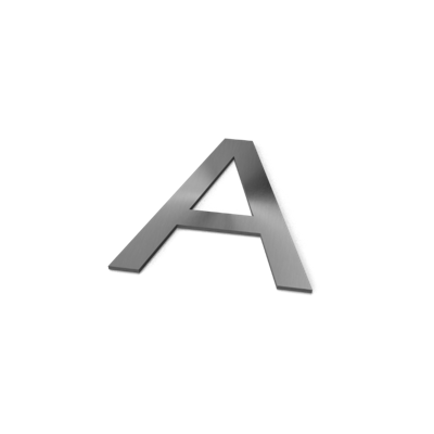 Letter A Model: Huisletter RVS Geroba - Geroba