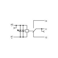 WAGO 859-392 Relaisklem Nominale spanning: 24 V/DC Schakelstroom (max.): 3 A 1x wisselcontact 1 stuk(s) - thumbnail