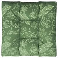 VidaXL Palletkussen bladpatroon 80x80x12 cm stof - thumbnail