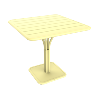Fermob Luxembourg tuintafel kolom 80x80 cm Frosted Lemon - thumbnail