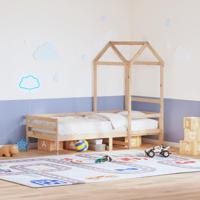 Kinderbedhuisje 118x70x176,5 cm massief grenenhout - thumbnail