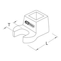 KS Tools 9638497 963.8497 Kraaienpootsleutel Sleutelbreedte (metrisch) 17 mm - thumbnail