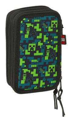 Safta Minecraft Gevuld Etui TNT - 37 stuks - 19,5 x 12,5 x 5,5 cm - Polyester