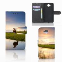 Microsoft Lumia 650 | Telefoonhoesje | Met pasjeshouder | Koe - thumbnail