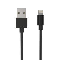 Ansmann USB-kabel USB 2.0 USB-A stekker, Apple Lightning stekker 2.00 m Zwart Aluminium-stekker, TPE-mantel, Stekker past op beide manieren 1700-0079 - thumbnail