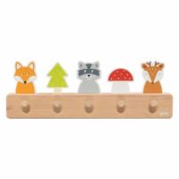 Goki houten kapstok bosvrienden - thumbnail