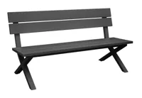 Vita Crossway bench Antraciet - thumbnail