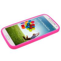 luxe blingbling diamanten siliconen hoesje voor samsung galaxy s iv / i9500 (hard roze) - thumbnail