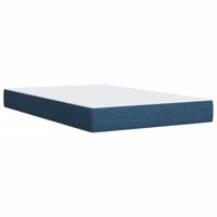 Boxspring met matras stof blauw 120x200 cm - thumbnail