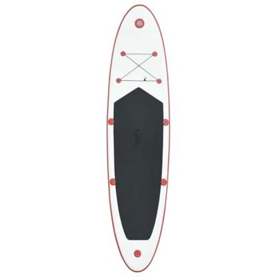 VidaXL Stand up paddleboardset opblaasbaar rood en wit - thumbnail