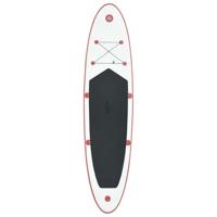 VidaXL Stand up paddleboardset opblaasbaar rood en wit - thumbnail