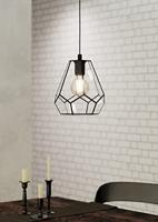 Eglo HanglampMardyke zwart met glas - 43643 - thumbnail