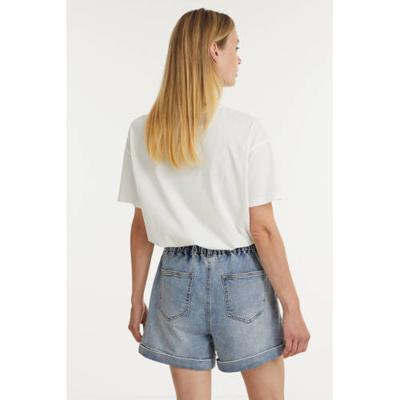 Catwalk Junkie T-shirt Rolling Stones Twister van biologisch katoen gebroken wit Catwalk Junkie T-shirt Rolling Stones Twister van biologisch katoen gebroken wit