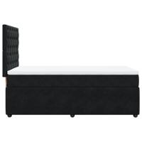 Boxspring met matras fluweel zwart 90x190 cm - thumbnail