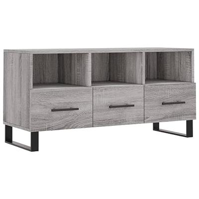 Tv-meubel 102x36x50 cm bewerkt hout grijs sonoma eikenkleurig
